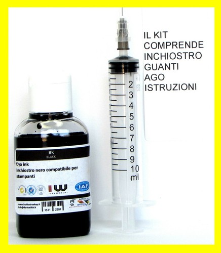 Inchiostro nero per ricarica - inchiostro,